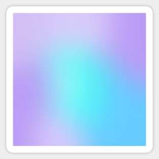 Aqua Blue and Lavender Gradient Blur Sticker